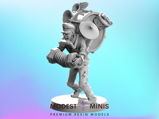 Zombie Music Clown | 28mm - 100mm Scale Resin Mini | Zombicide  Zombicircus Vaultz