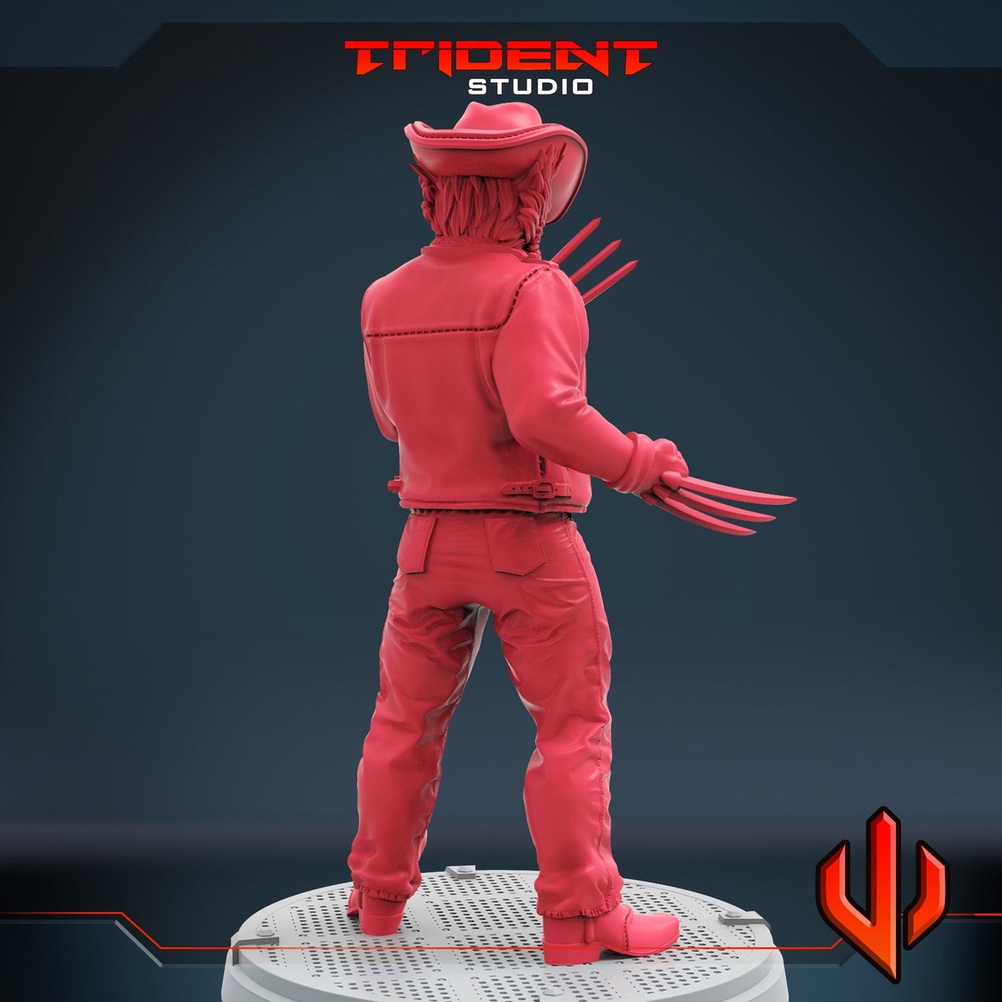 Cowboy Berserker - 40mm  Miniature | Crisis Protocol Proxy | Trident