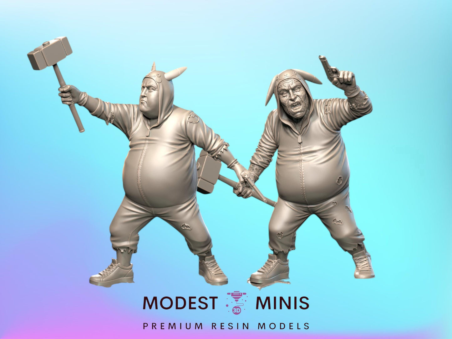 Pikabulk Survivor and Zombie - 28mm 30mm 32mm - Wasteland | Zombicide | Walking Dead | Zombie Con