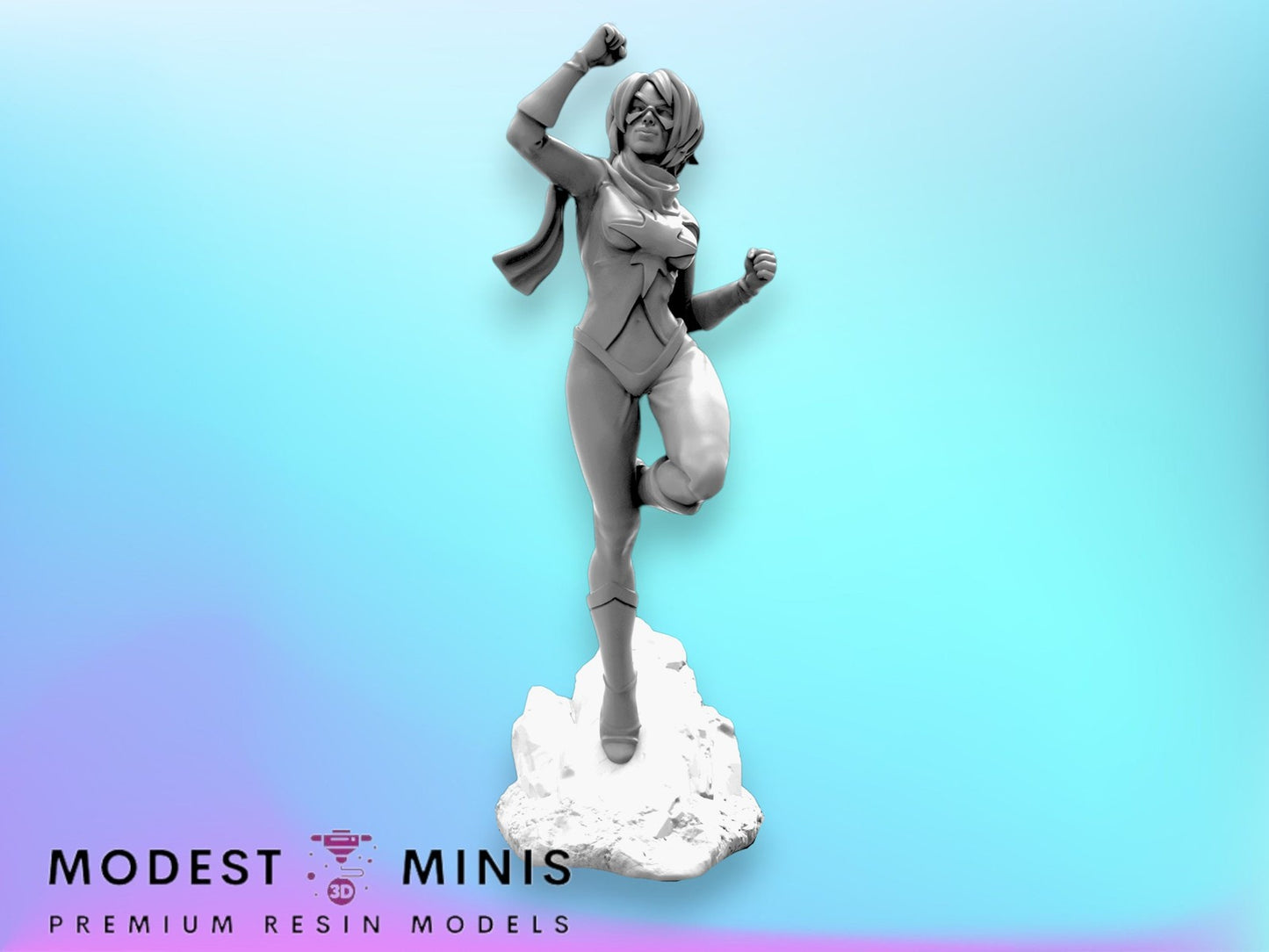 Classic Ms Marvelous A - 40mm  Miniature | Crisis Protocol Proxy | Trident