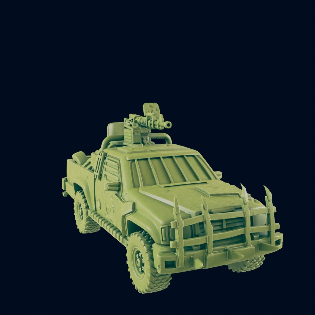 EC3D Badlands Truck | 28mm - 54mm Scale | Survivor Terrain | Fantasy Scatter | Sci Fi Terrain | EC3D Badlands