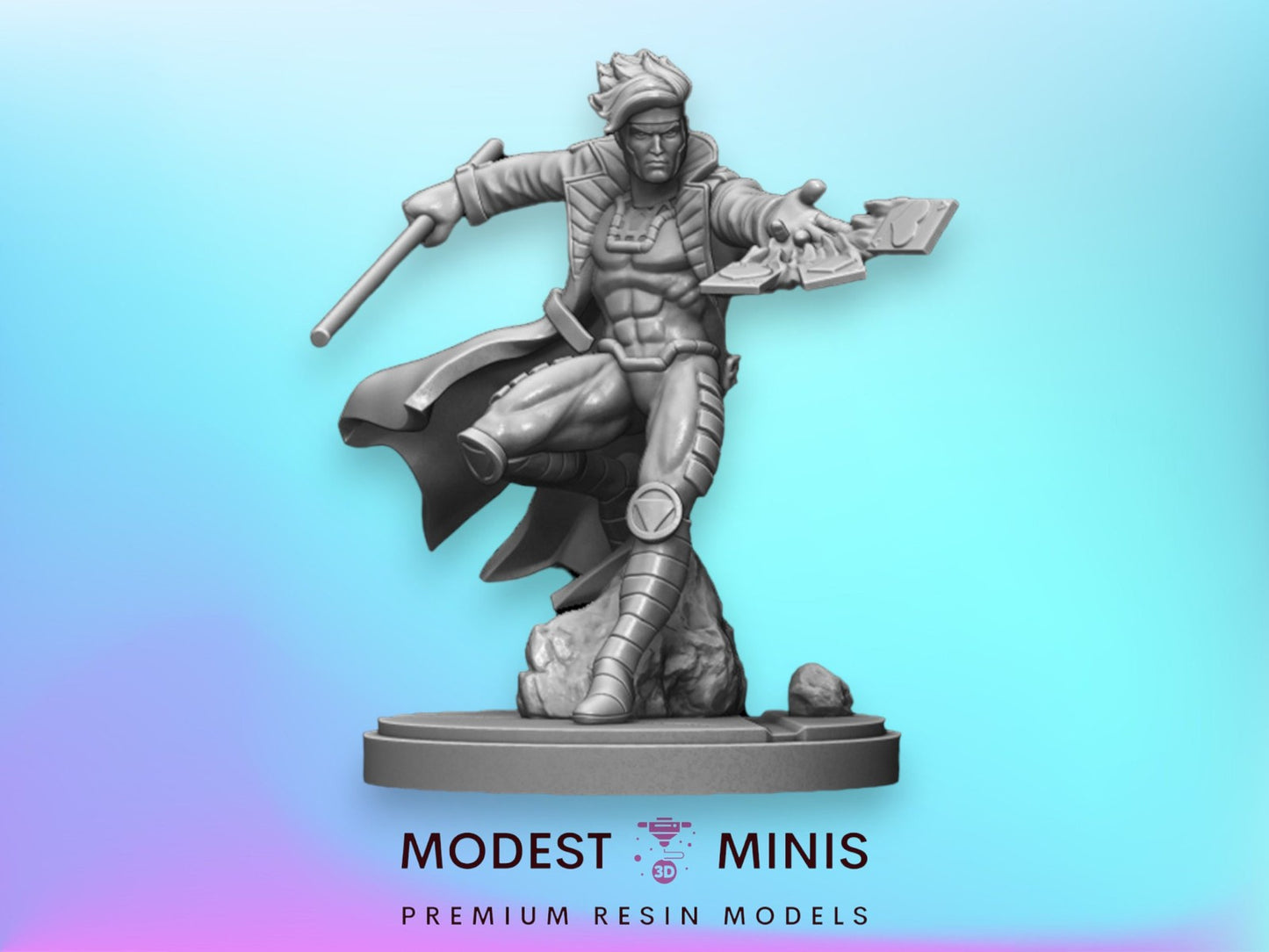 Cajun Card Thrower - 32mm - 40mm Mini | Crisis Protocol Proxy | C27