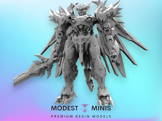 Golden Dragon Battle Droid Exoja Type 1 - Resin Cyberpunk Miniature  | Papsikels