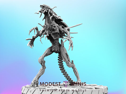 Xeno Crimson Brood Mother - 32mm Scale Alien Miniature | RPG | Sci fi | Cyberpunk | Role Playing | DnD | Papsikel