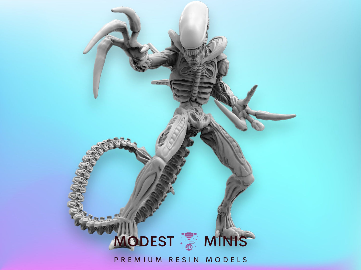 Xeno Razor Claw C - 32mm Scale Alien Miniature | RPG | Sci fi | Xeno | Role Playing | DnD | Papsikel
