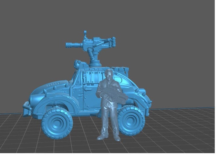 EC3D Badlands Beetle | 28mm - 54mm Scale | Survivor Terrain | Construction Scatter | Sci Fi Terrain | EC3D Badlands