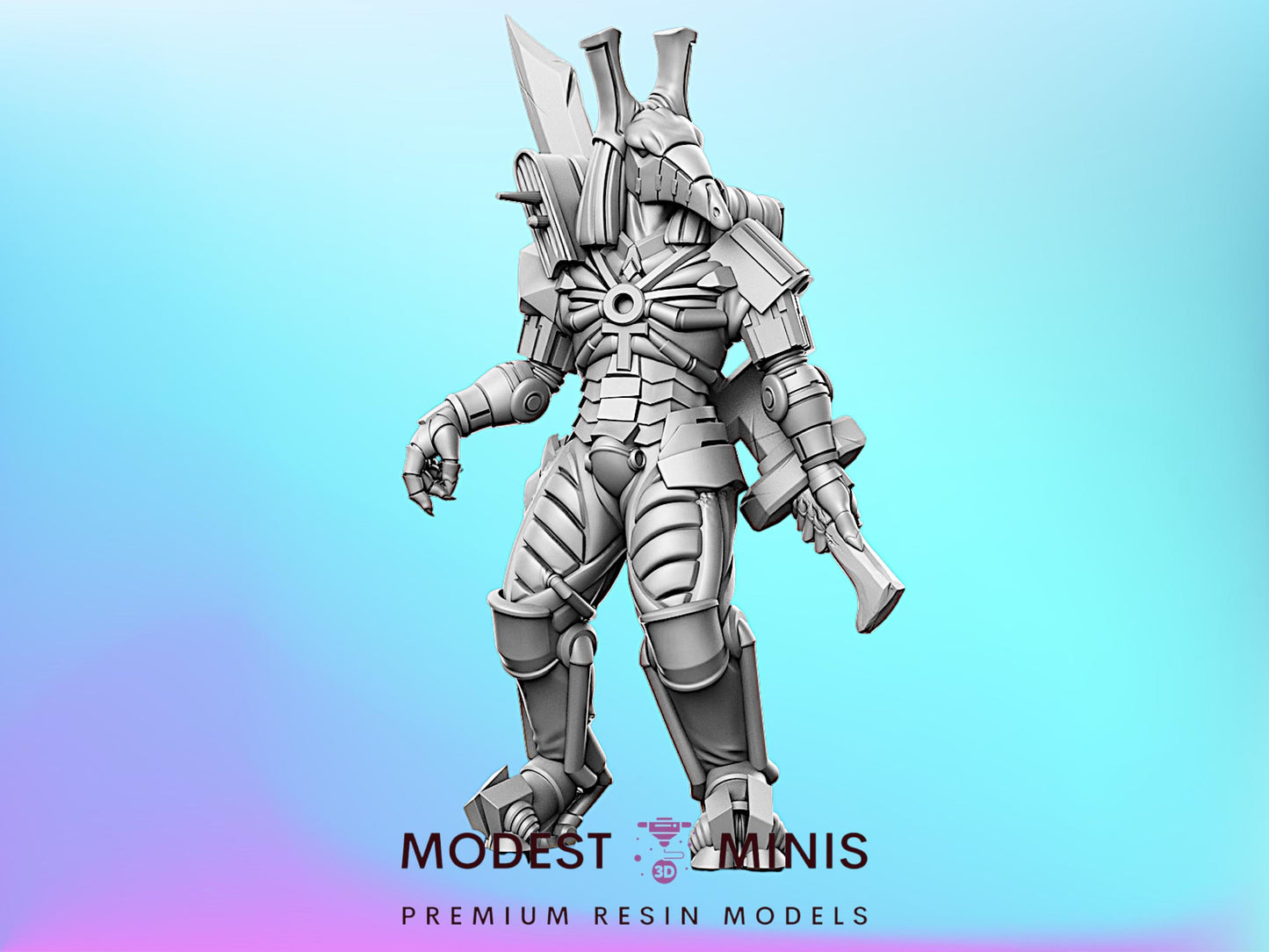 RN Cyberpunk 2 - Resin Cyberpunk Miniature  |  | RN Estudio