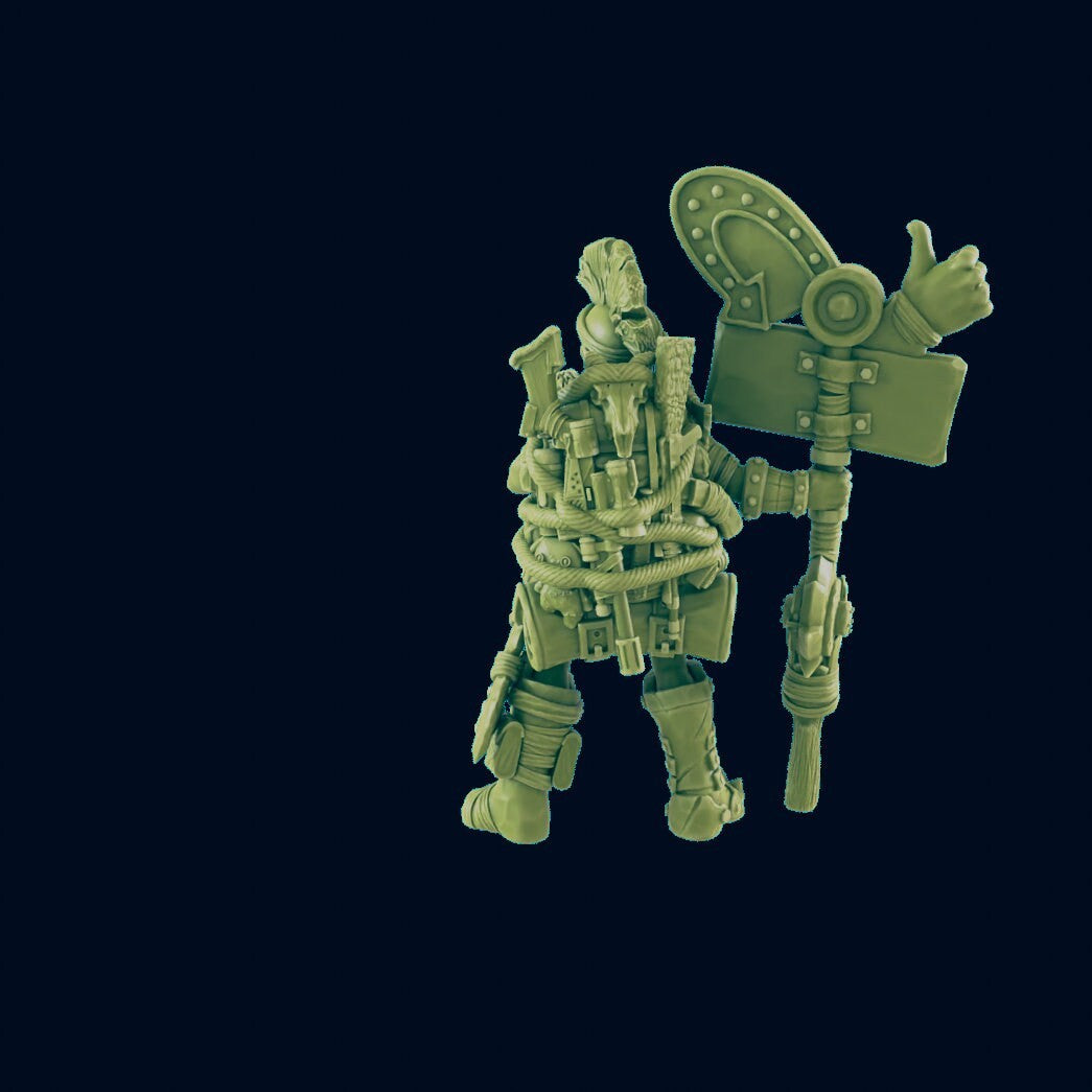 Shop Keeper | 28mm - 100mm Scale Resin Mini - Survivors | Zombicide | Badlands | Walking Dead