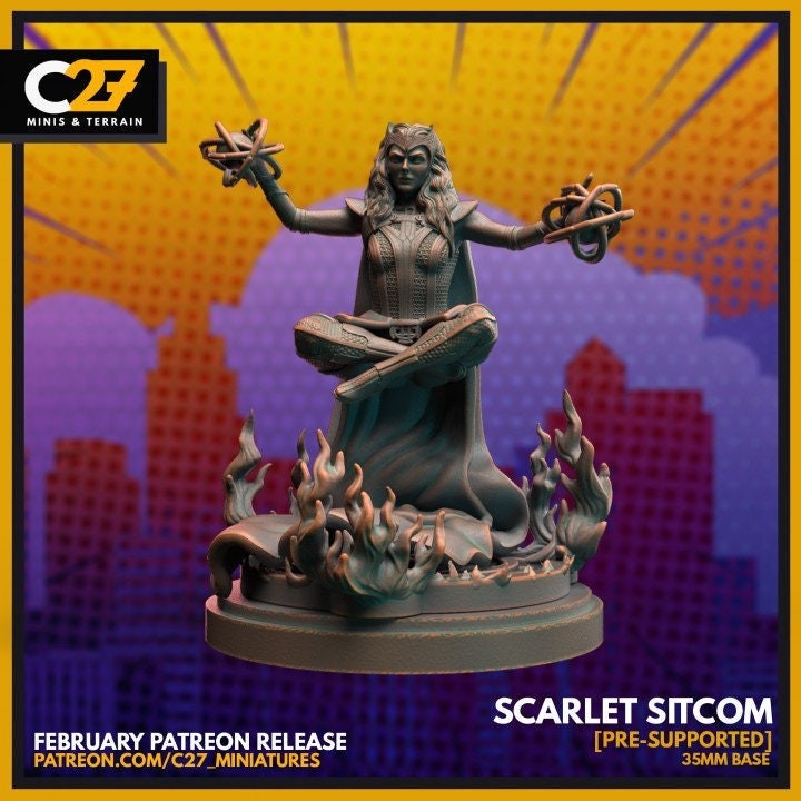 Scarlet Sitcom - 32mm - 40mm Mini | Crisis Protocol Proxy | C27