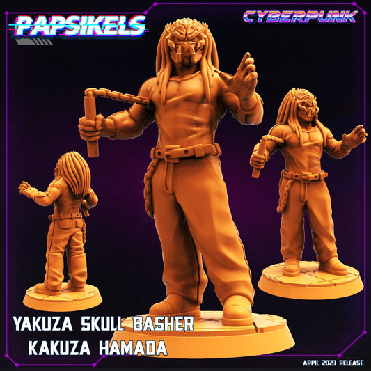 Yakuza Skull Hunter Kakuza - 32mm Scale Alien Miniature  | Cyberpunk | Papsikels