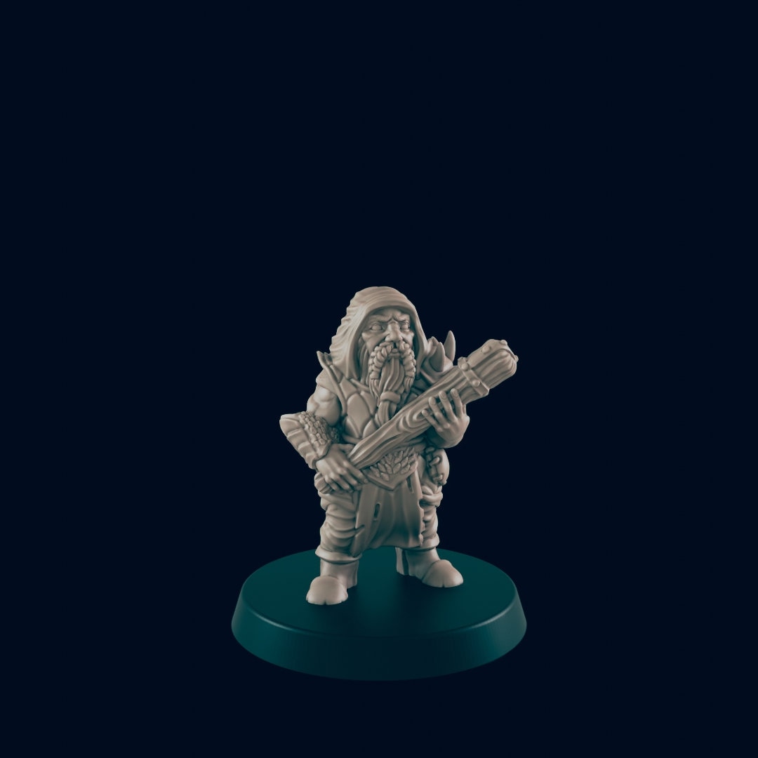 5pc Bandits Set - 25mm - 75mm Scale | DnD | EC3D Fantasy Mini | Beasts and Baddies