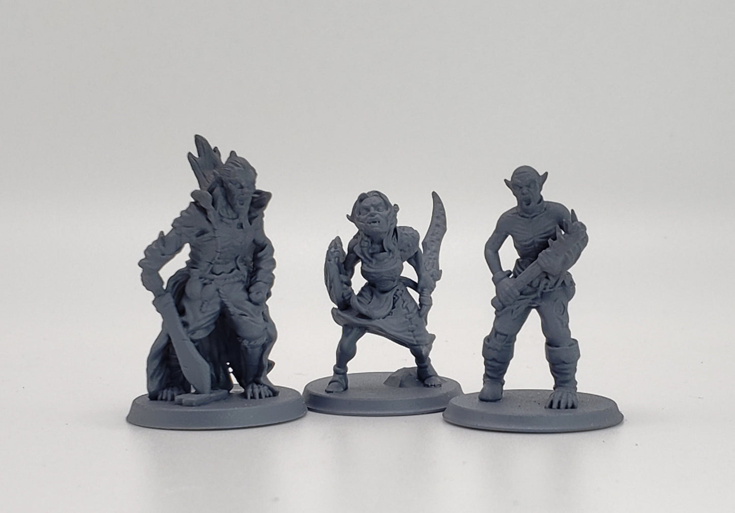 3pc Vampire Thrall Set - 25mm - 75mm Scale | DnD | EC3D Fantasy Mini | Beasts and Baddies