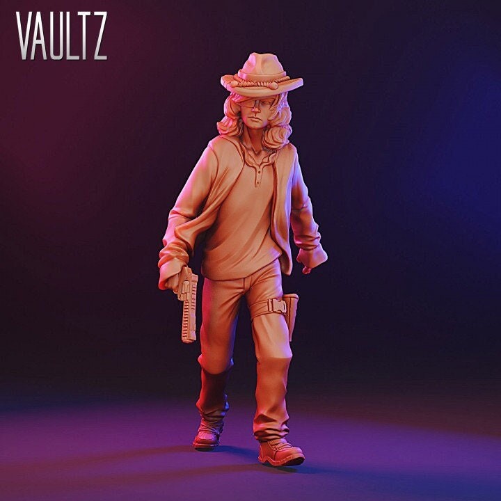 Survivor Teen Little Sheriff | 28mm - 100mm Scale Resin Mini | Zombicide | Vaultz