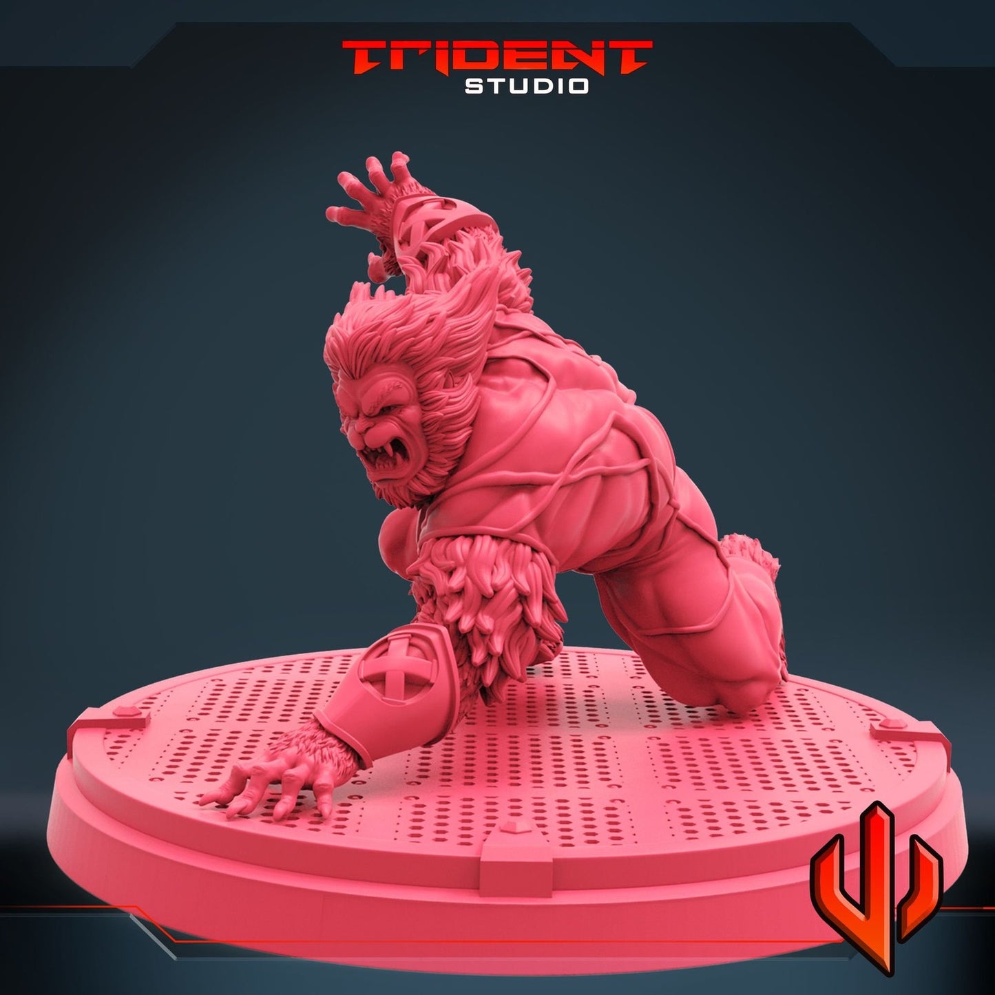 Blue Furball A - 40mm  Miniature | Crisis Protocol Proxy | Trident