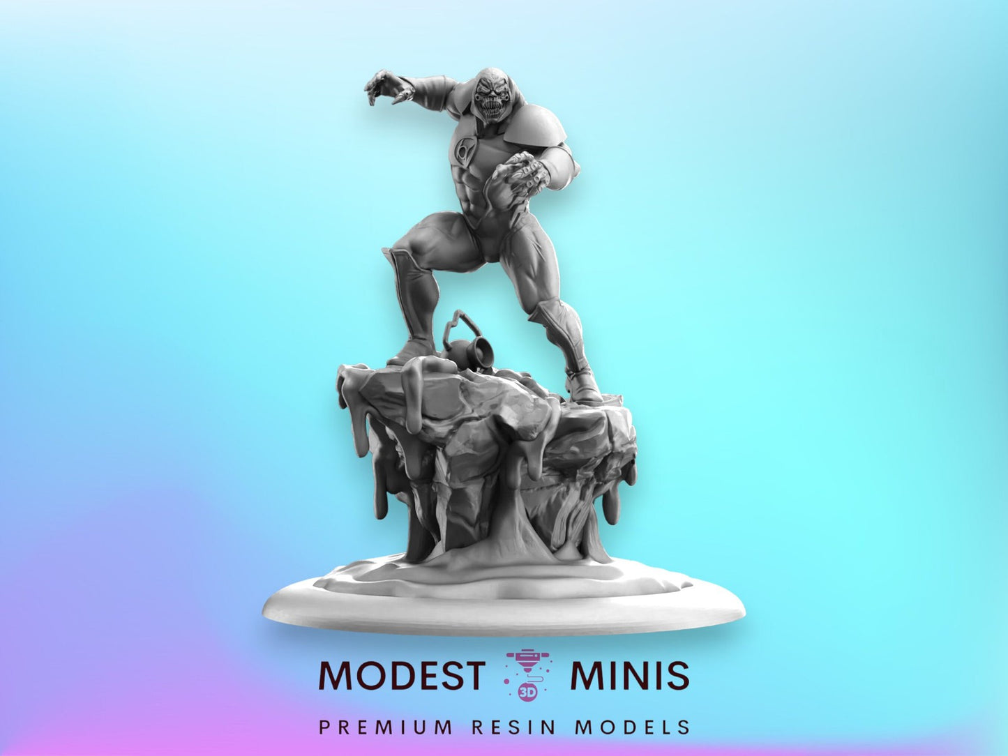 Angry Lamp Leader - 32mm 35mm 40mm Resin Mini | Superhero | C27