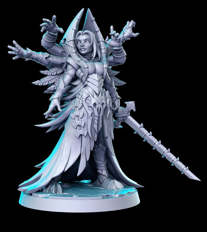 Kujla Priestess - 32mm Scale DnD Miniature | Dungeons and Dragons | JRPG Mini - RN Estudio