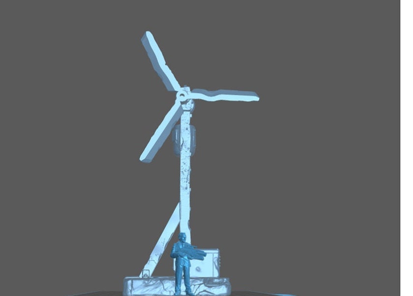 Huge Wind Turbine | 28mm - 54mm Scale | Survivor Terrain | Medical Scatter | Sci Fi Terrain | EC3D Badlands