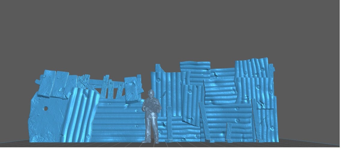 6pc Makeshift Fence Barricade | 28mm - 54mm Scale | Survivor Terrain | Fantasy Scatter | Sci Fi Terrain | EC3D Badlands