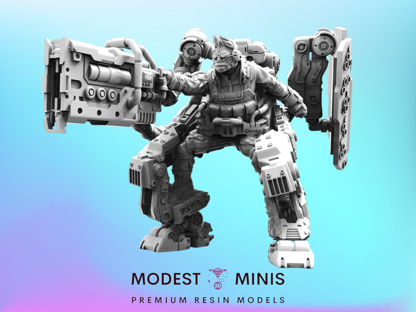 PMC Exoskeleton C - Cyberpunk Miniature  | Papsikels