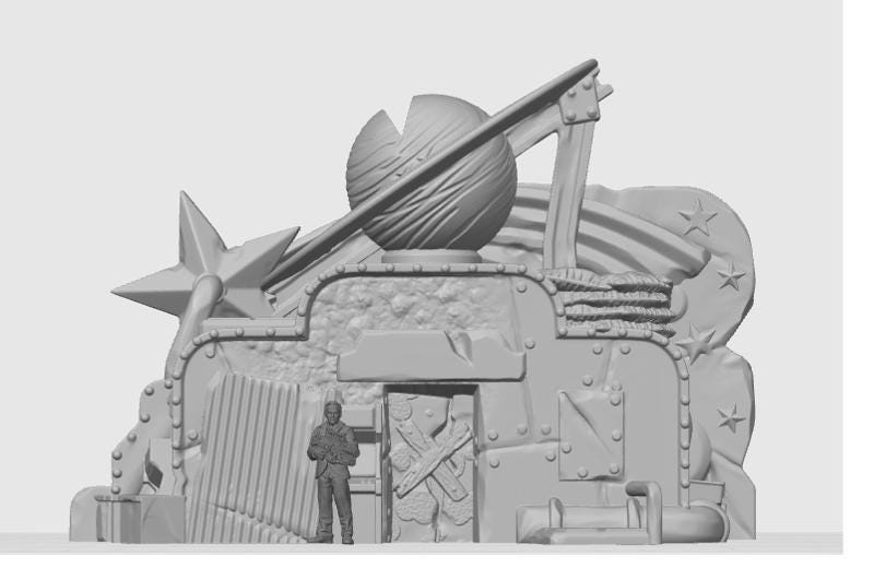 Arcade Abandoned Theme Park | 28mm - 40mm Scale | Survivor Terrain | Fantasy Scatter | Sci Fi Terrain | EC3D Badlands