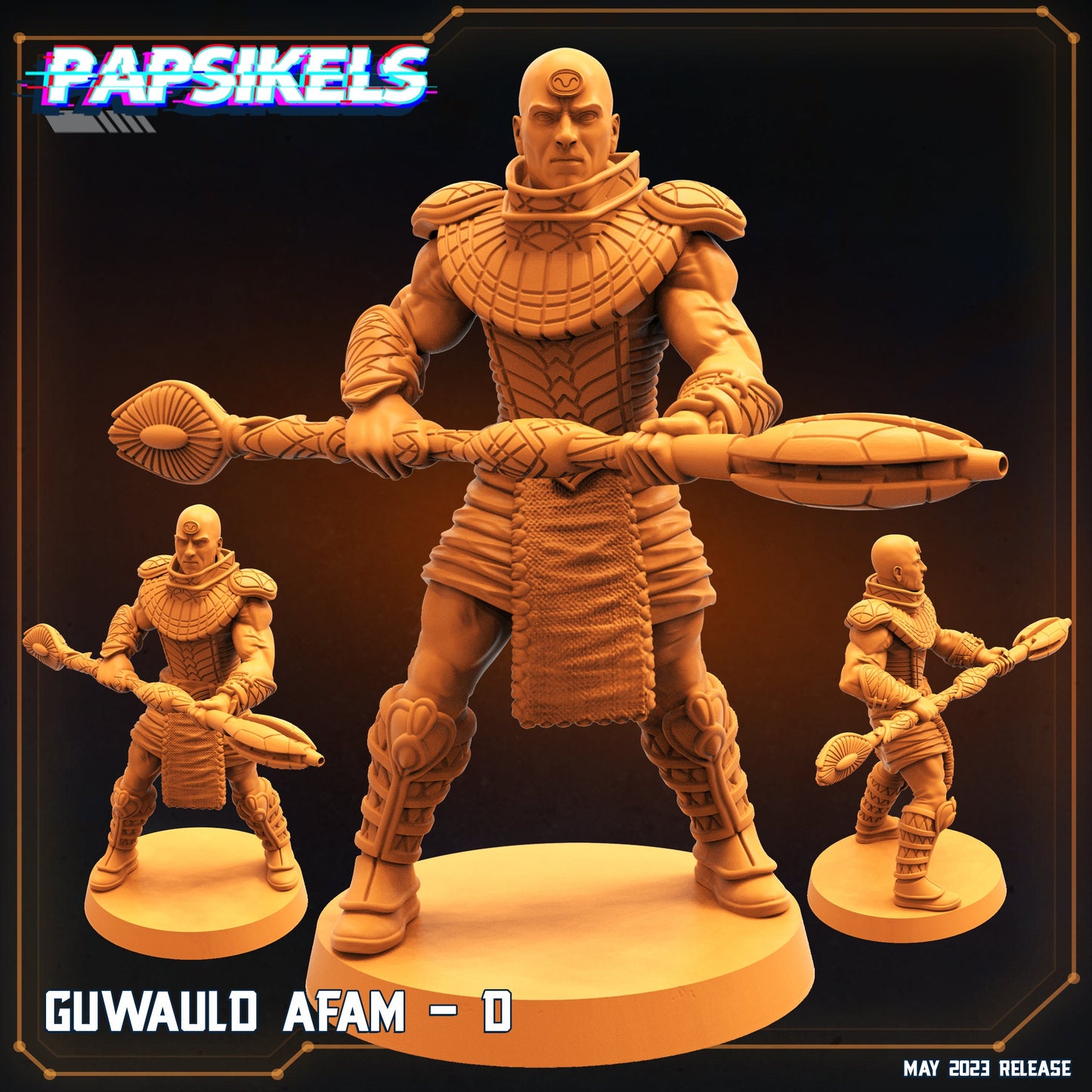 4pc Guwauld AFAM Set - Resin 3D Print Alien Miniature | RPG | Sci fi | Cyberpunk | Role Playing | DnD | Papsikel Star Entrance
