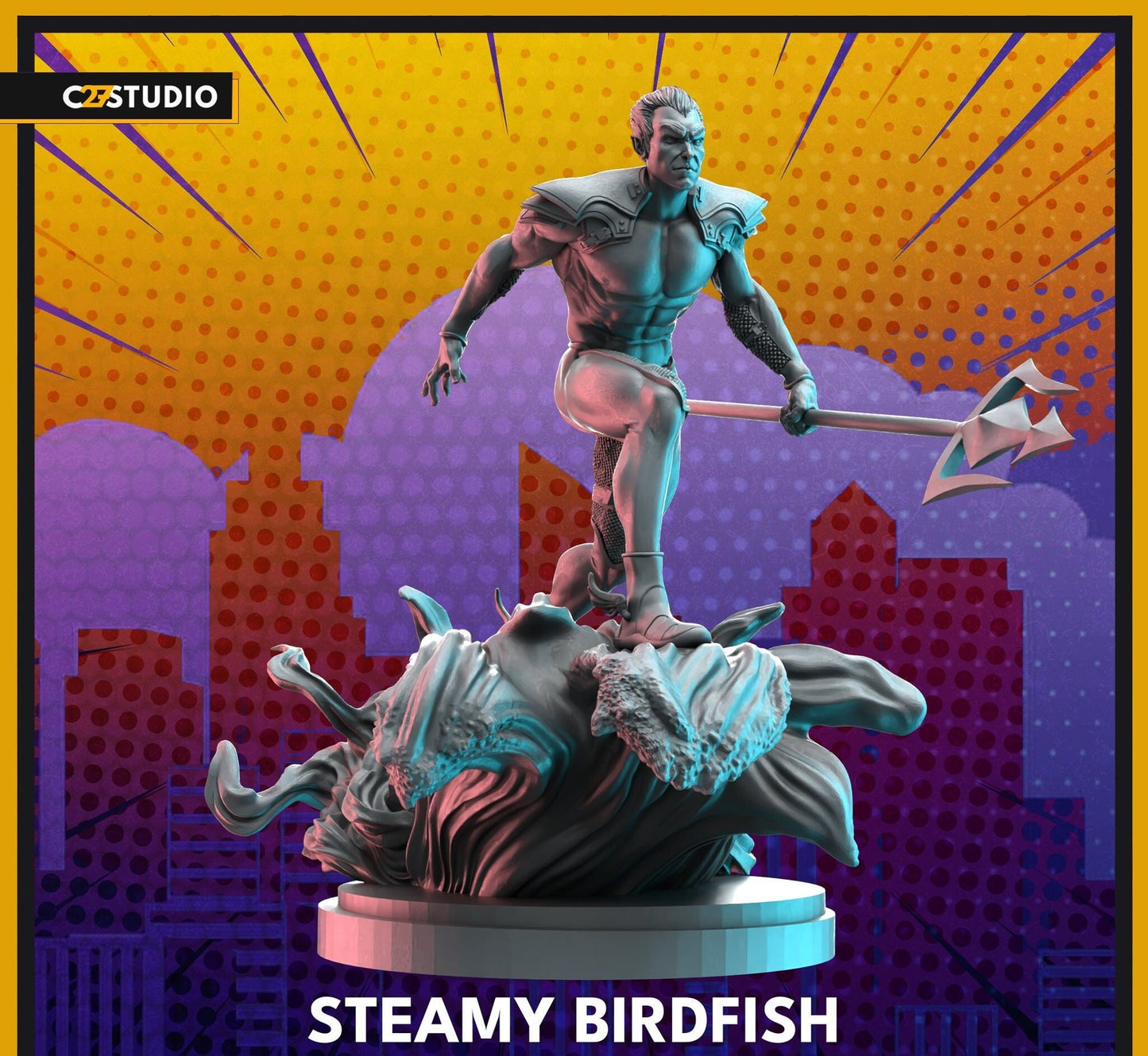 Steamy Birdfish - 32mm - 40mm Mini | Crisis Protocol Proxy | C27