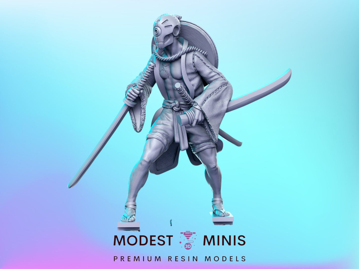 RN Cyberpunk 1 - Resin Cyberpunk Miniature  |  | RN Estudio