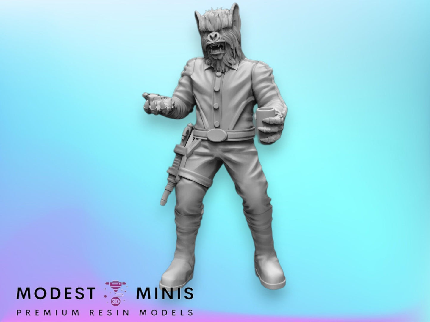 Werewolf Customer - 28mm - 40mm Scale | DnD | Star Wars Legion Mini
