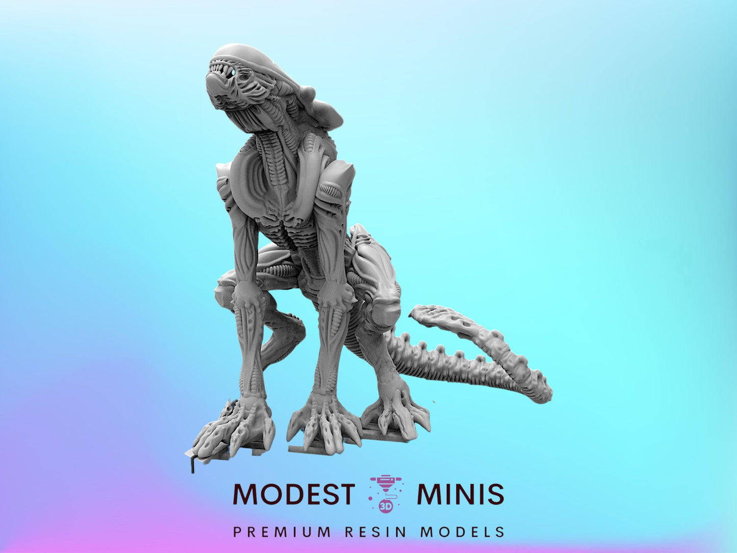 6pc Cheetah Aliens Set - Resin 3D Print Alien Miniature | RPG | Sci fi | Cyberpunk | Role Playing | DnD | Papsikel