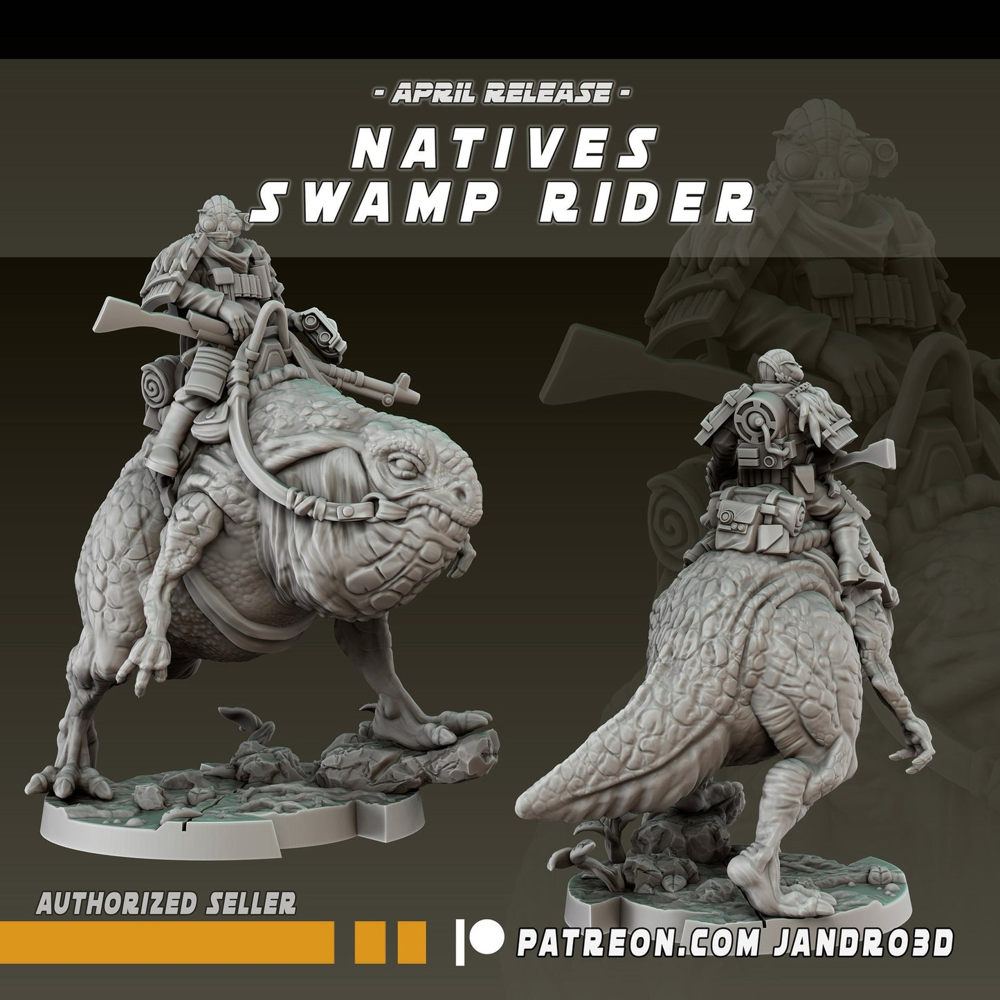 Swamp Riders - 28mm - 40mm Scale | Jandro | Star Wars Legion Mini