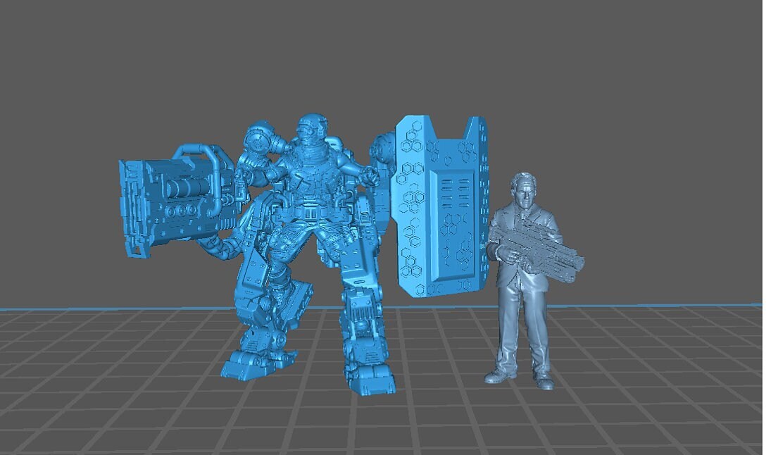 PMC Exoskeleton A - Cyberpunk Miniature  | Papsikels