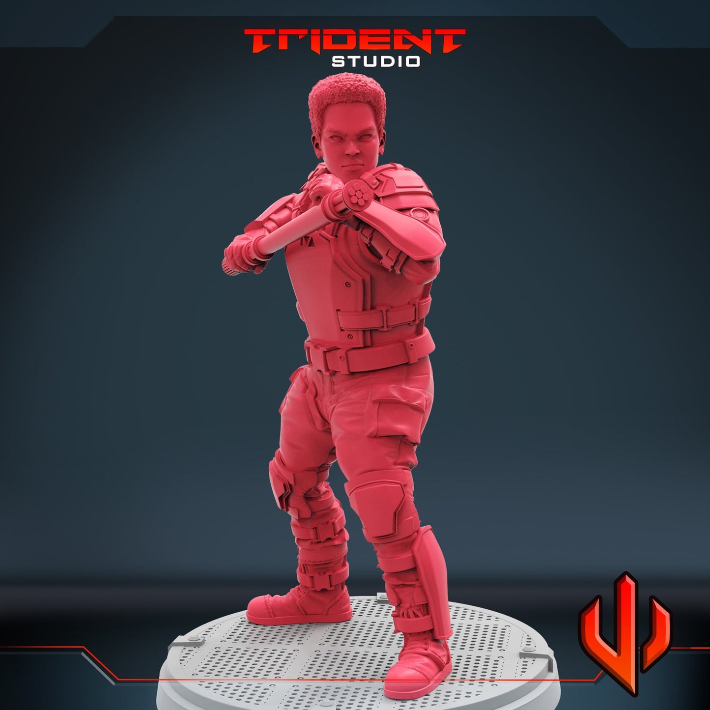 TVA Cops Leader - 32mm - 40mm Mini | Crisis Protocol Proxy | Trident