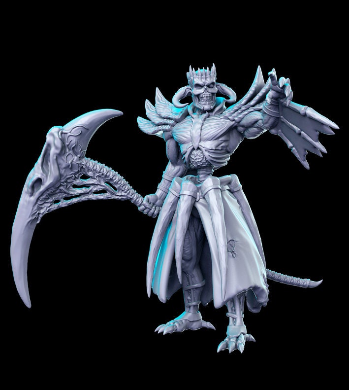 Abysal Soul Fighter - 32mm Scale DnD Miniature | Dungeons and Dragons | JRPG Mini - RN Estudio