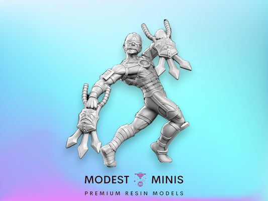 Volthan Blind Blade Demon - 32mm Scale DnD Miniature | Dungeons and Dragons | JRPG Mini - RN Estudio