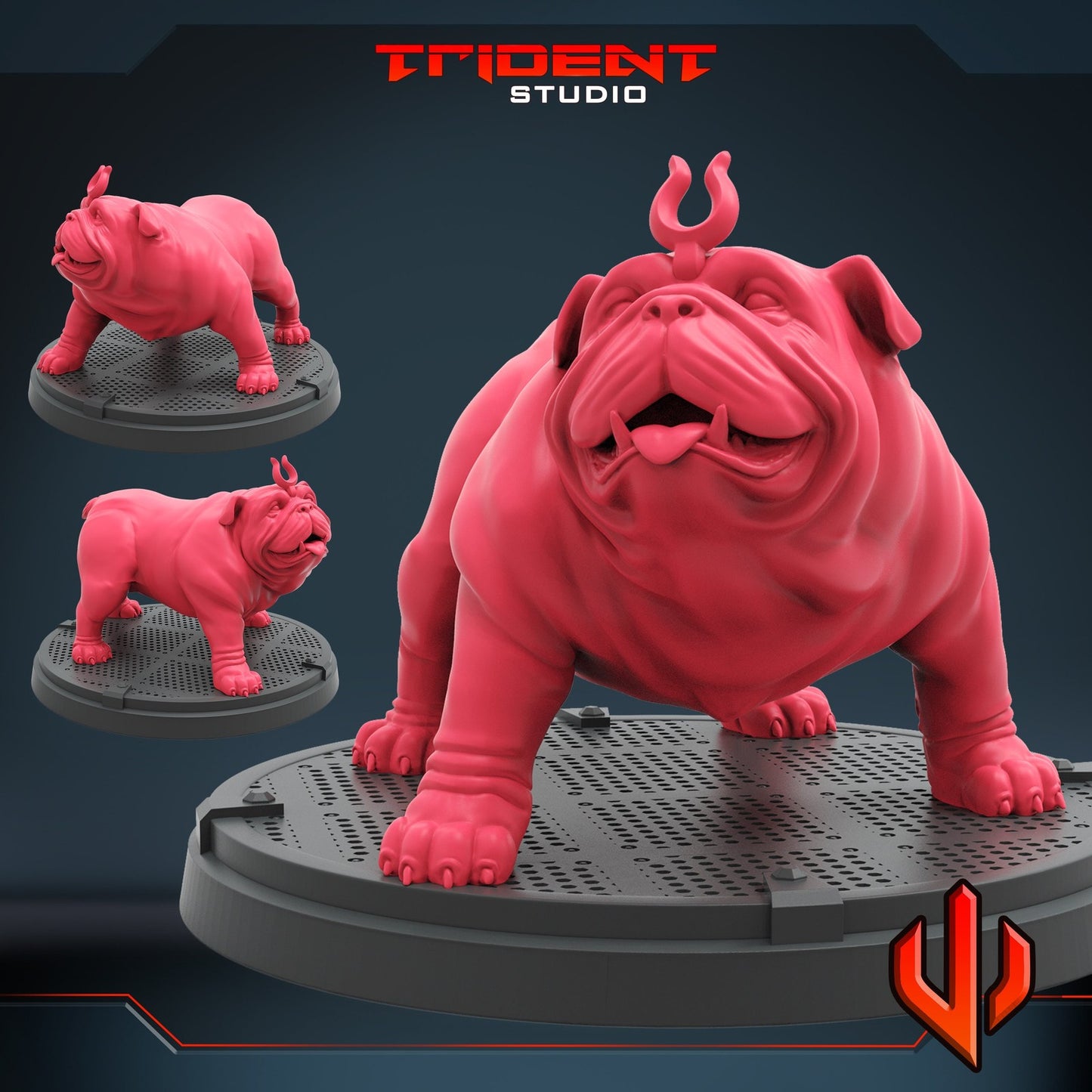 Big Teleporting Bully Lockjaw - 40mm  Miniature | Crisis Protocol Proxy | Trident