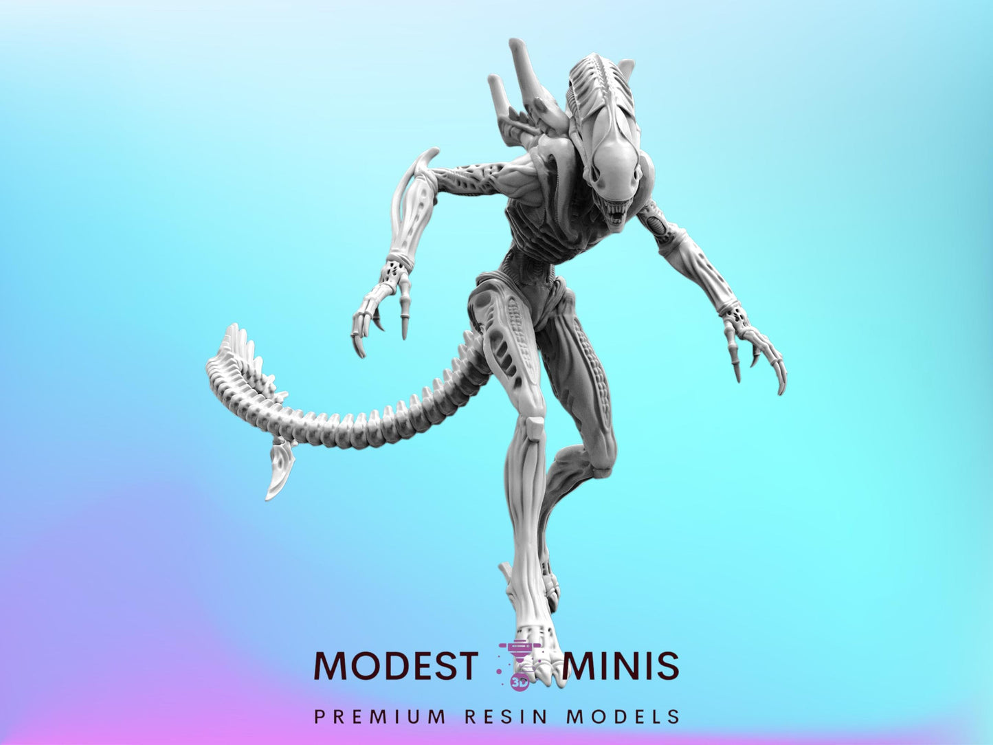 Xeno Warrior B - Resin 3D Print Alien Miniature | RPG | Sci fi | Cyberpunk | Role Playing | DnD | Papsikel