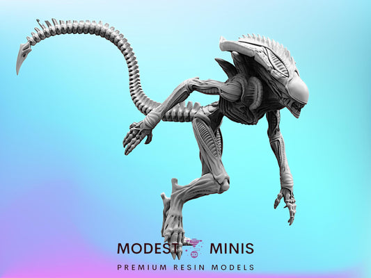 Elite Xeno Praetorian 4 - 32mm Scale Alien Miniature | RPG | Sci fi | AvP | Role Playing | DnD | Papsikel