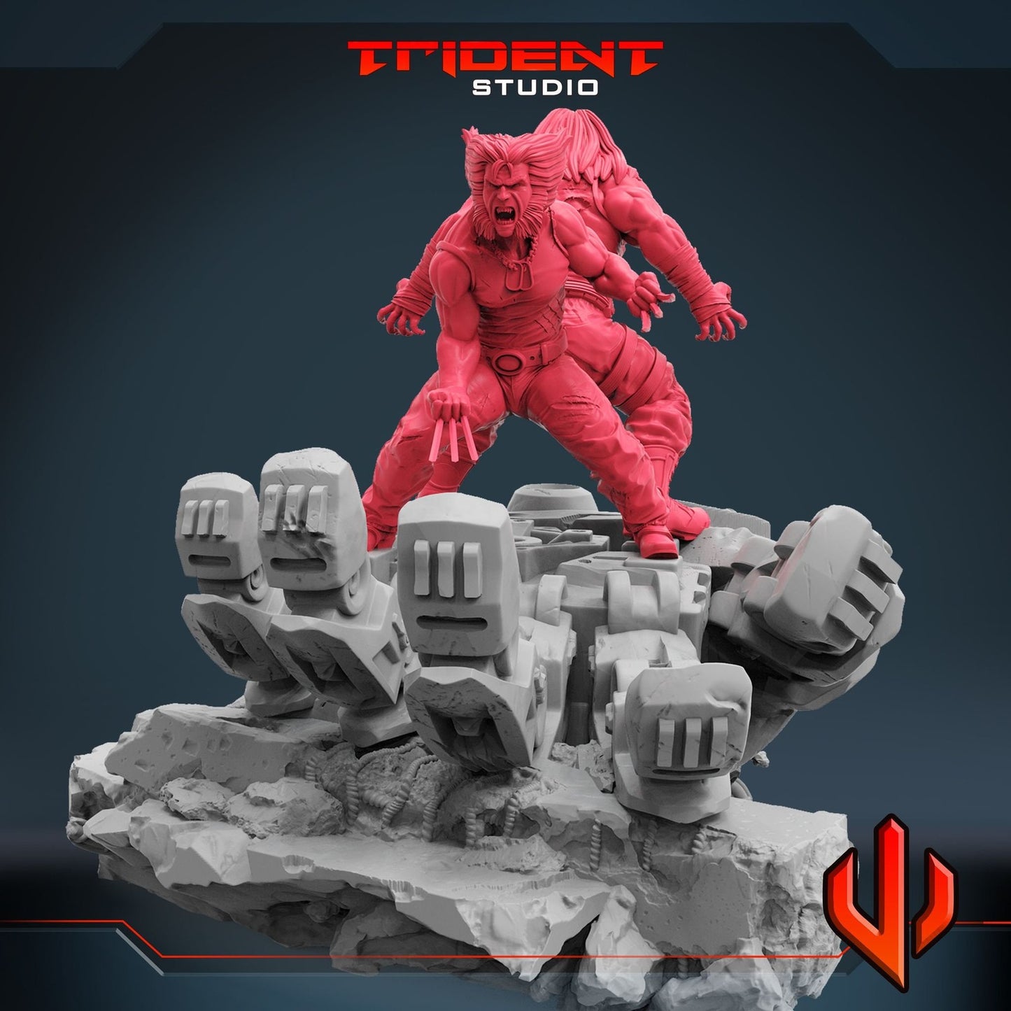 Brothers Forever - Sabretooth 40mm  Miniature | Crisis Protocol Proxy | Trident