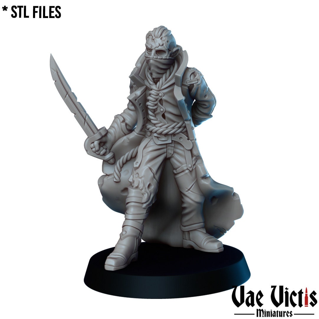 6pc Western Fantasy Set | 28mm - 75mm Scale | DnD Frostgrave Mini | Vae Victis Fantasy