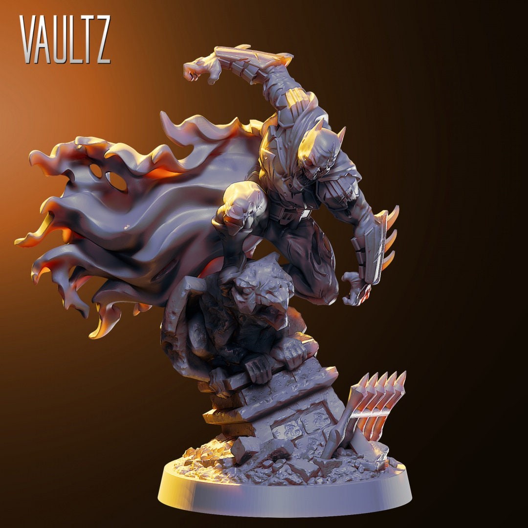 Zombie Bat | 28mm - 100mm Scale Resin Mini | Marvel Zombicide | Vaultz