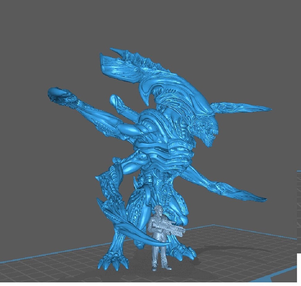 Xeno Brood Father - 32mm Scale Alien Miniature | RPG | Sci fi | Xeno | Role Playing | DnD | Papsikel
