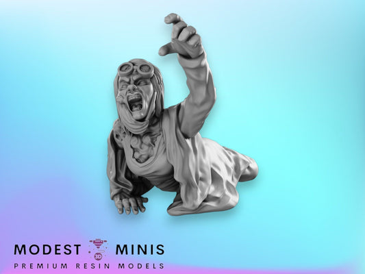 Zombie Toxic Crawler 2 | 28mm - 100mm Scale Resin Mini | Zombicide | Vaultz