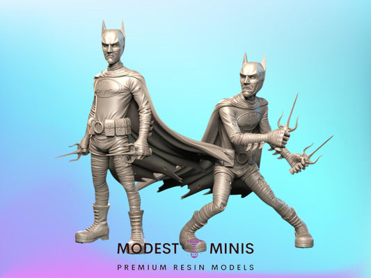 Necro Bat Survivor and Zombie - 28mm 30mm 32mm - Wasteland | Zombicide | Walking Dead | Zombie Con