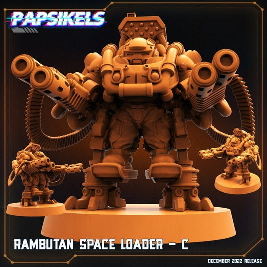 Space Dwarf Rambutan Space Loader C - Resin 3D Print Alien Miniature | RPG | Sci fi | Cyberpunk | Role Playing | DnD | Papsikel