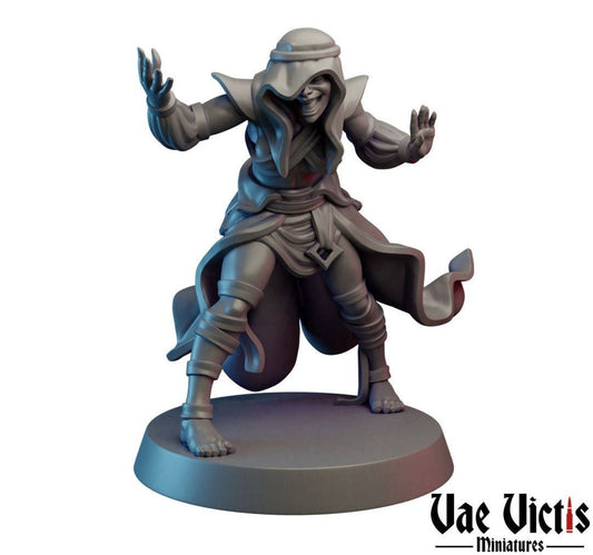Ancient Warlock | 28mm - 75mm Scale | DnD Frostgrave Mini | Vae Victis Fantasy