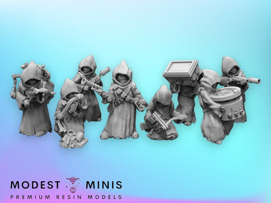8pc Droid Thieves Warband - 28mm - 40mm Scale | Star Wars Legion Mini