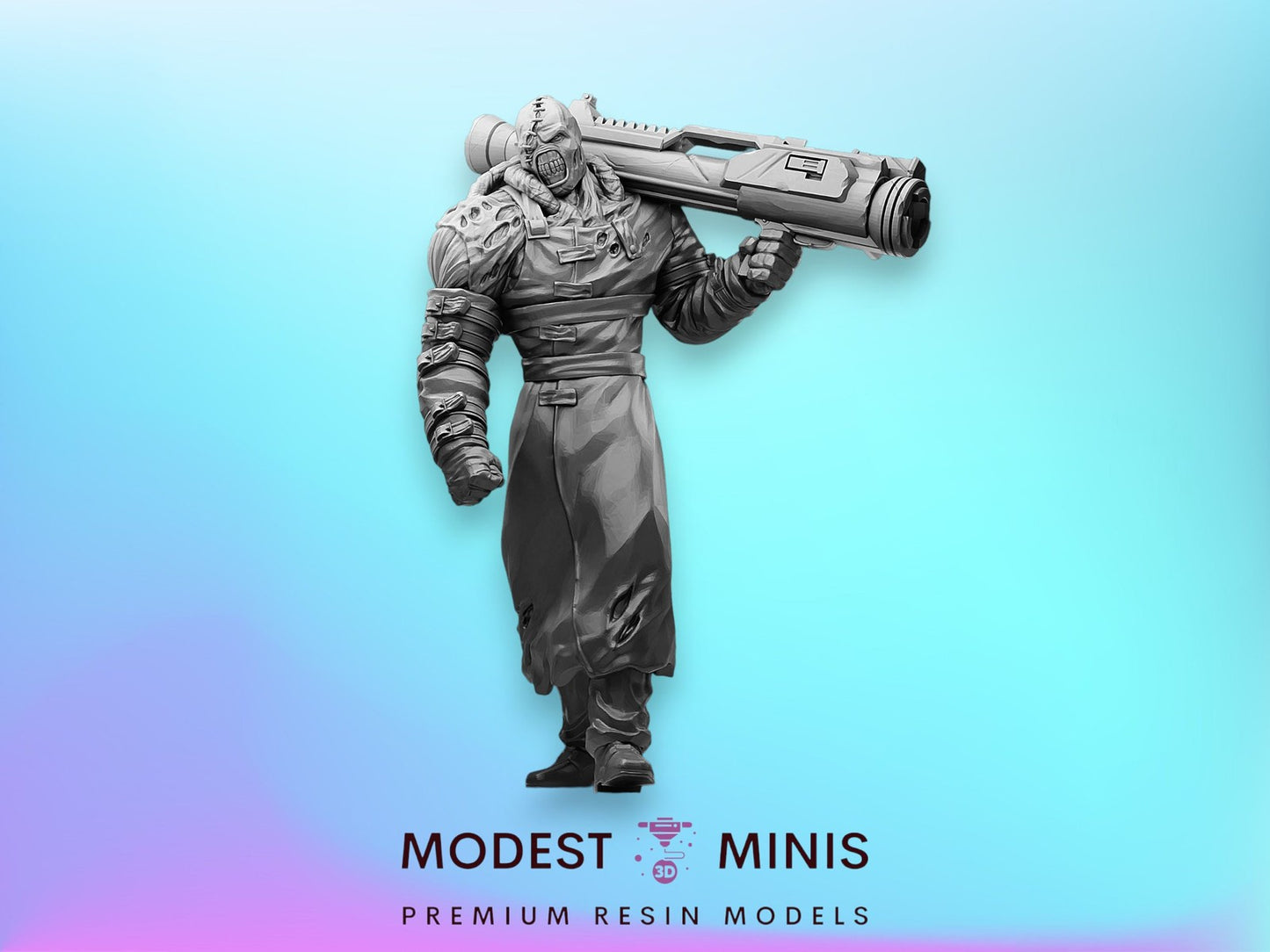 Zombie T-Type Abomination | 28mm - 100mm Scale Resin Mini | Zombicide | Vaultz