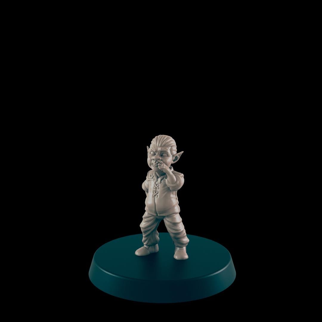 Commoners and Kids  | 25mm - 100mm Scale | DnD | EC3D Fantasy Mini | Everyday Folk