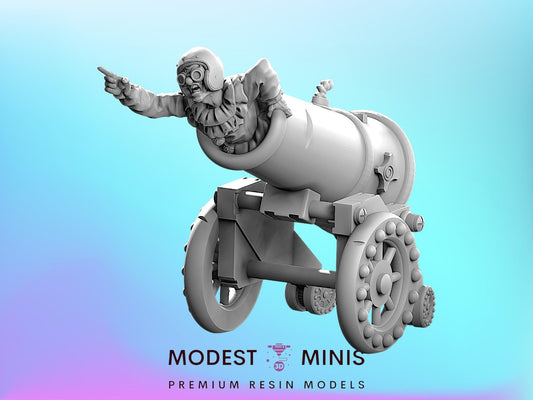 Zombie Cannon Clowns | 28mm - 100mm Scale Resin Mini | Zombicide  Zombicircus Vaultz