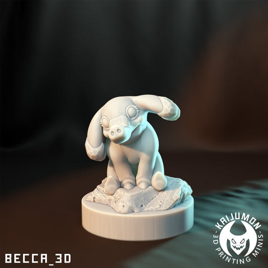 Little Pink Phanphan - Resin Kaiju Minis | Dungeons and Dragons Mini | Sci Fi | Fantasy Resin